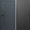 Входная дверь Termo-Door Графит Лайн - Флэт Черный кварц