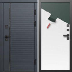 Входная дверь Termo-Door Графит Лайн - Гладкая Панель Под Покраску (грунт)