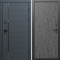 Входная дверь Termo-Door Графит Лайн - Горизонт бетон темный