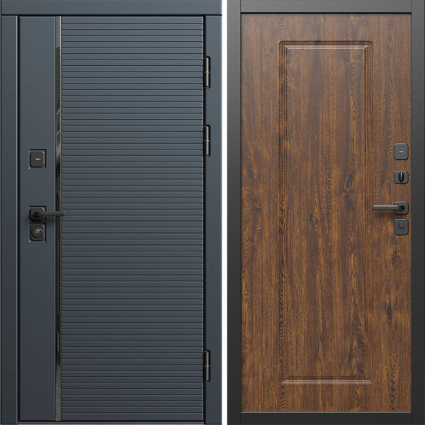 Входная дверь Termo-Door Графит Лайн - Гранд Дуб