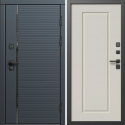 Входная дверь Termo-Door Графит Лайн - Гранд Слоновая кость