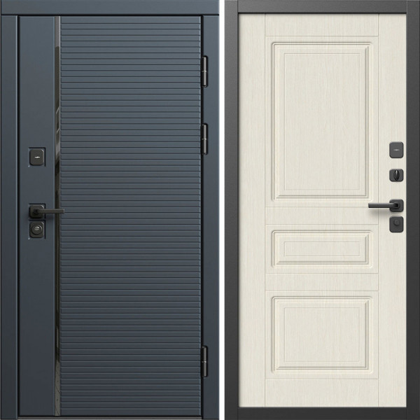 Входная дверь Termo-Door Графит Лайн - Классика лиственница