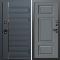 Входная дверь Termo-Door Графит Лайн - Лион Grey софт