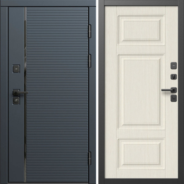 Входная дверь Termo-Door Графит Лайн - Лион Лиственница