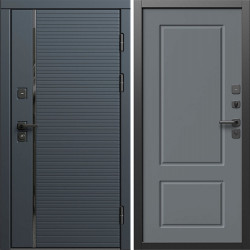 Входная дверь Termo-Door Графит Лайн - Марсель Grey софт