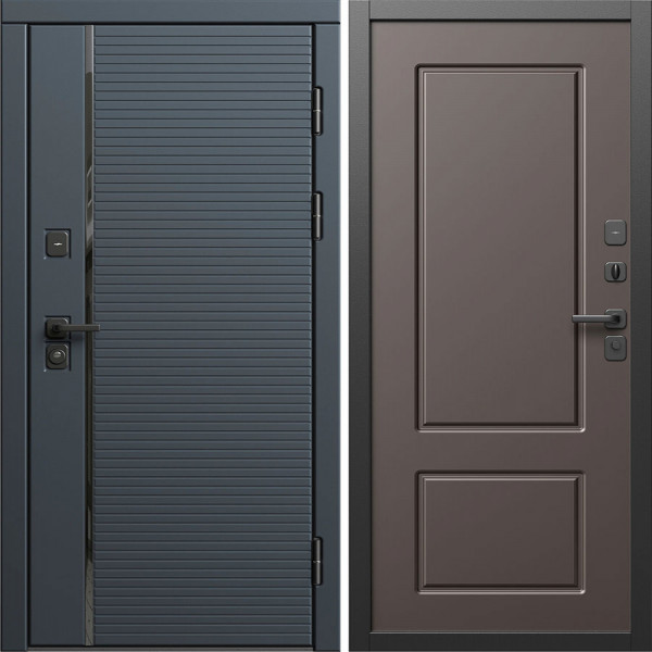 Входная дверь Termo-Door Графит Лайн - Марсель Шоколад