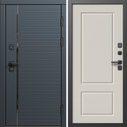 Входная дверь Termo-Door Графит Лайн - Марсель Слоновая кость