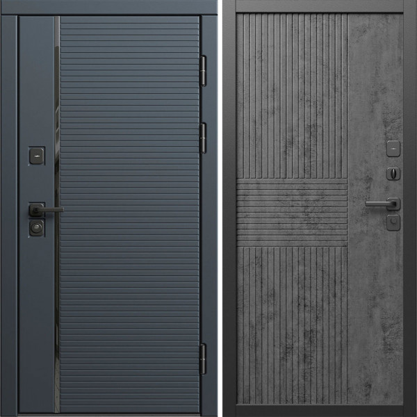 Входная дверь Termo-Door Графит Лайн - Мастино Бетон темный