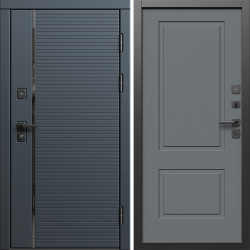Входная дверь Termo-Door Графит Лайн - Нео Классика Грей Софт