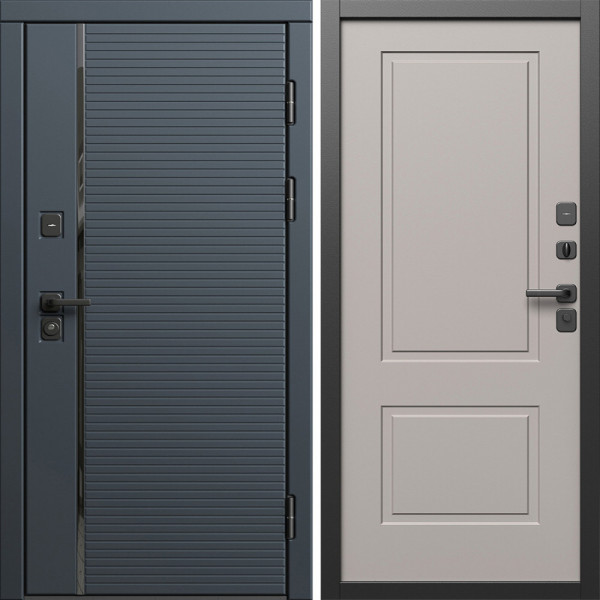 Входная дверь Termo-Door Графит Лайн - Нео Классика Капучино
