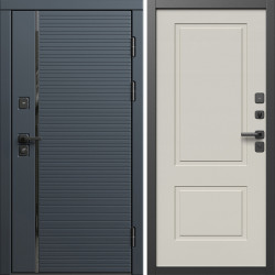 Входная дверь Termo-Door Графит Лайн - Нео Классика Слоновая Кость