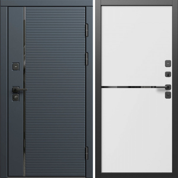 Входная дверь Termo-Door Графит Лайн - Нео White
