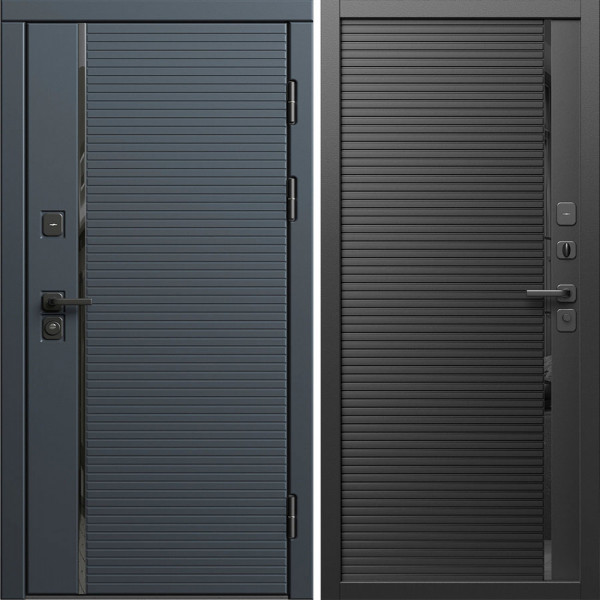 Входная дверь Termo-Door Графит Лайн - Порте black