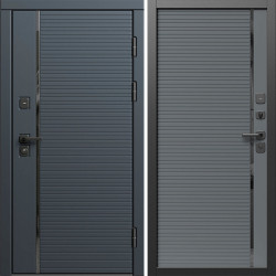 Входная дверь Termo-Door Графит Лайн - Порте Grey софт