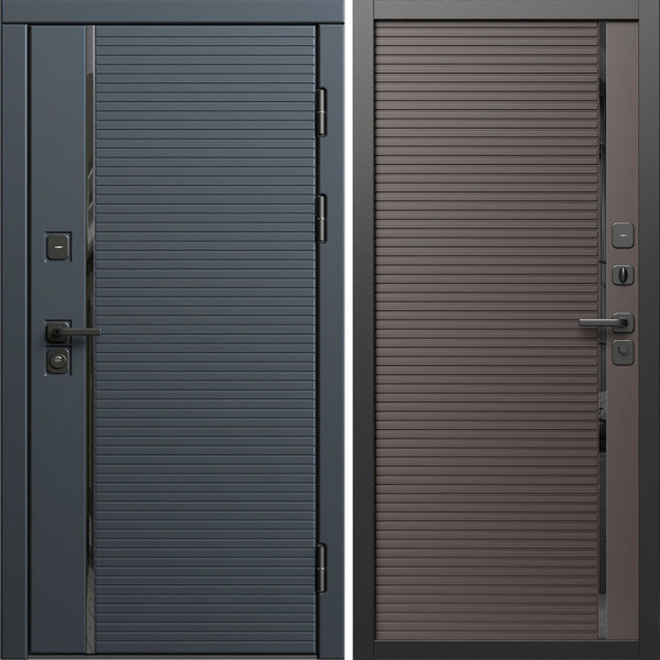 Входная дверь Termo-Door Графит Лайн - Порте Шоколад