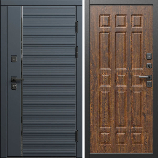 Входная дверь Termo-Door Графит Лайн - Спарта дуб