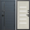 Входная дверь Termo-Door Графит Лайн - Зеркало Триумф Царга лиственница 4500 / 5500