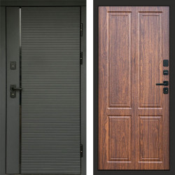 Входная дверь Termo-Door Графит Line - Без серии Орех стандарт