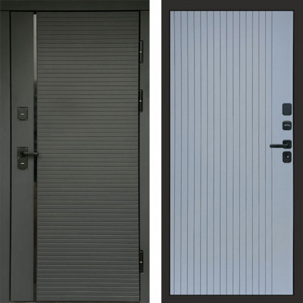 Входная дверь Termo-Door Графит Line - Flat Grey софт