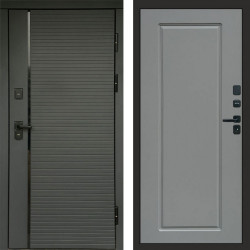 Входная дверь Termo-Door Графит Line - Гранд Grey софт