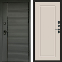 Входная дверь Termo-Door Графит Line - Гранд Слоновая кость