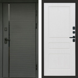 Входная дверь Termo-Door Графит Line - Классика белое дерево