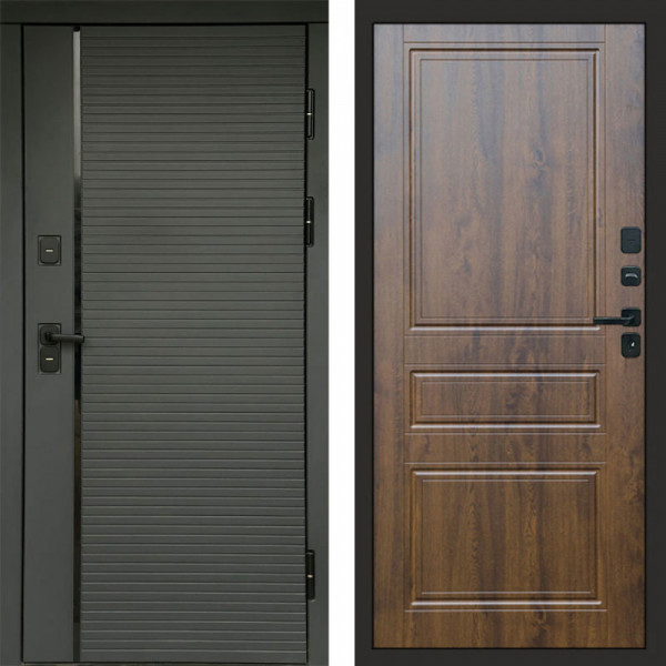 Входная дверь Termo-Door Графит Line - Классика дуб