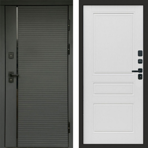 Входная дверь Termo-Door Графит Line - Классика лиственница