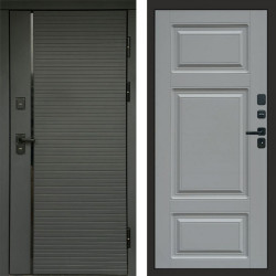 Входная дверь Termo-Door Графит Line - Лион Grey софт