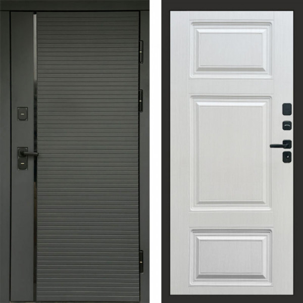 Входная дверь Termo-Door Графит Line - Лион Лиственница