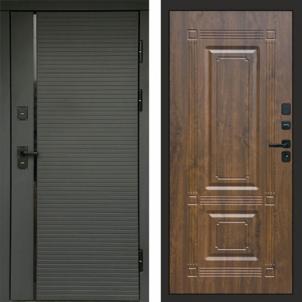 Входная дверь Termo-Door Графит Line - Мадрид Дуб