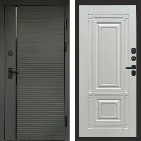 Входная дверь Termo-Door Графит Line - Мадрид Лиственница