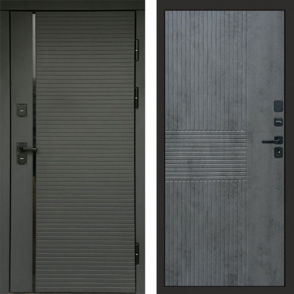 Входная дверь Termo-Door Графит Line - Мастино Бетон темный