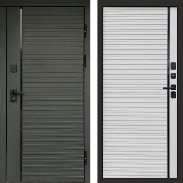 Входная дверь Termo-Door Графит Line - Porte white
