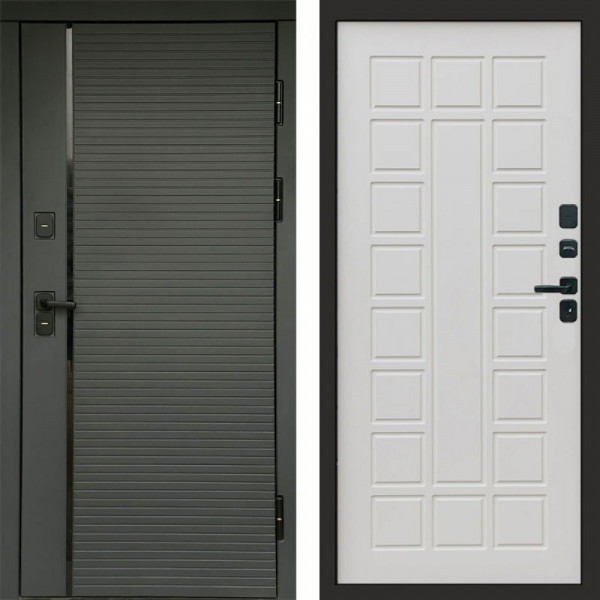 Входная дверь Termo-Door Графит Line - Престиж бежевый матовый