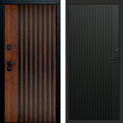 Входная дверь Termo-Door Кантри - Flat Черный кварц