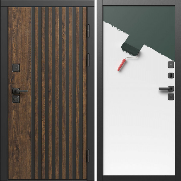 Входная дверь Termo-Door Кантри - Гладкая Панель Под Покраску (грунт)