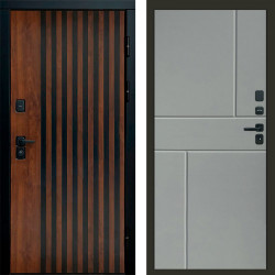 Входная дверь Termo-Door Кантри - Горизонт Grey софт