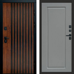 Входная дверь Termo-Door Кантри - Гранд Grey софт