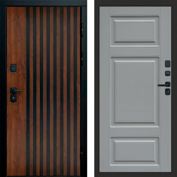 Входная дверь Termo-Door Кантри - Лион Grey софт