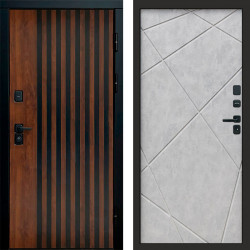 Входная дверь Termo-Door Кантри - Лучи бетон светлый