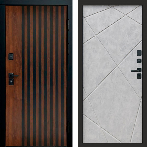 Входная дверь Termo-Door Кантри - Лучи бетон светлый