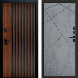 Входная дверь Termo-Door Кантри - Лучи бетон темный