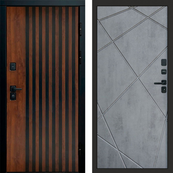 Входная дверь Termo-Door Кантри - Лучи бетон темный