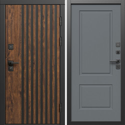 Входная дверь Termo-Door Кантри - Нео Классика Грей Софт