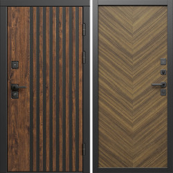 Входная дверь Termo-Door Кантри - Плаза Елочка Орех