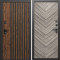 Входная дверь Termo-Door Кантри - Плаза Елочка Серая