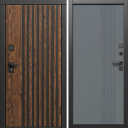 Входная дверь Termo-Door Кантри - Страйп Грей Софт