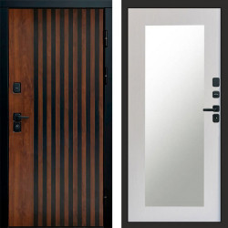 Входная дверь Termo-Door Кантри - Зеркало Триумф лиственница