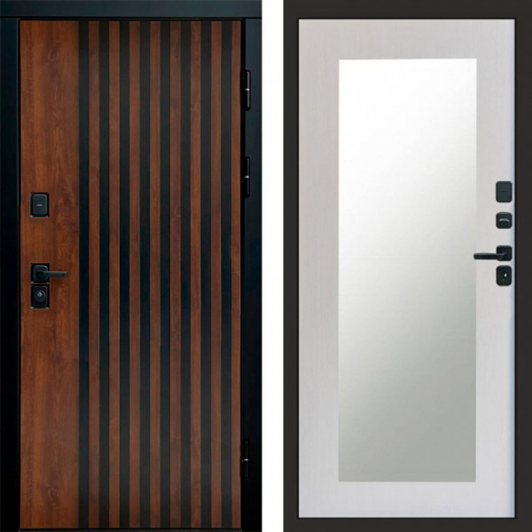 Входная дверь Termo-Door Кантри - Зеркало Триумф лиственница